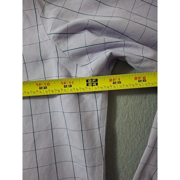 Brooks Brothers Dress Shirt Mens 17 34/35 Regent Fit Purple Graph Plaid - Picture 6 of 6